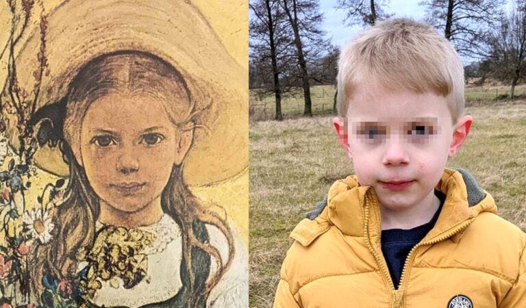 La imagen de una niña en una pintura causa pánico a una familia británica en Suecia